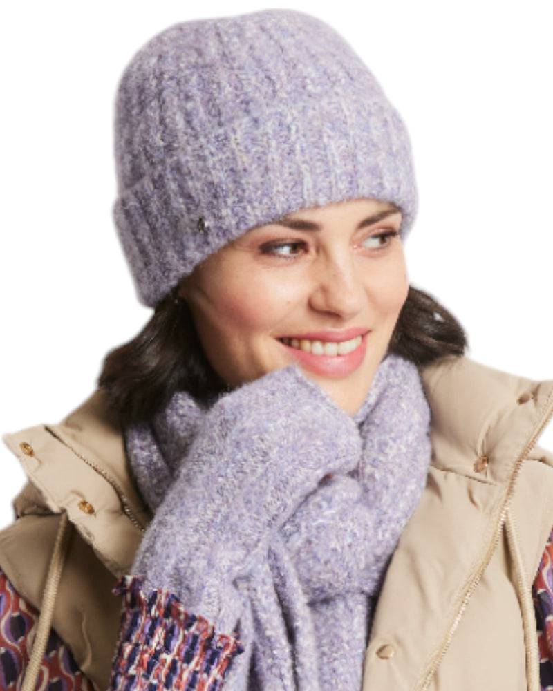 Loevenich Strickmütze - Multi Violett Auslauf