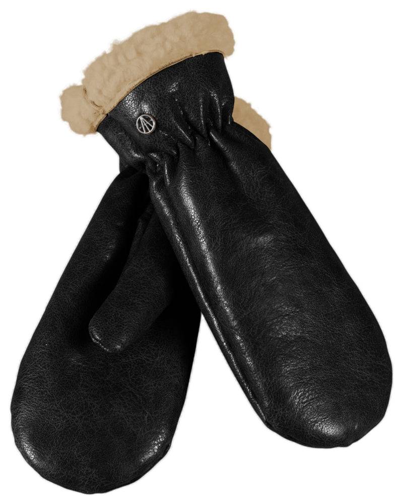 Loevenich Kunstleder Handschuhe - Schwarz Fabrikpreis