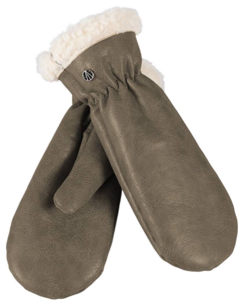Loevenich Kunstleder Handschuhe - Oliv Sonderangebot