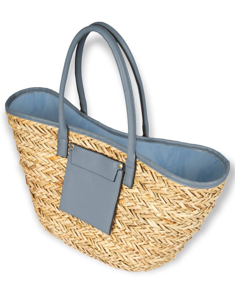 Loevenich Korbtasche, Natur-Denim Versandkostenfrei