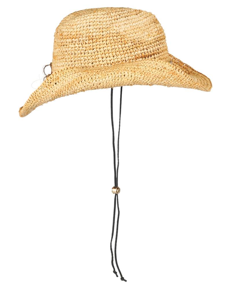 Loevenich Loevenich Cowboyhut - Leichter Naturfarbener Raffia-Strohhut mit formbarem Rand Cyber Monday