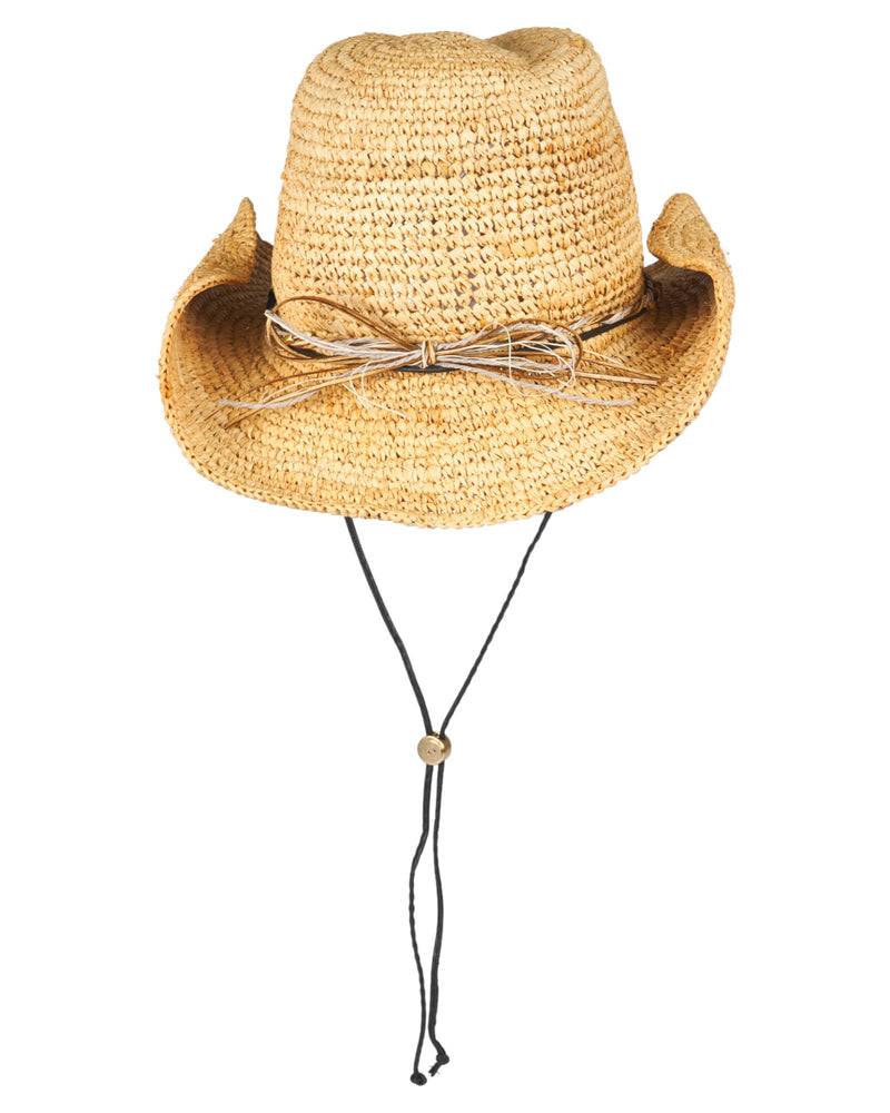 Loevenich Loevenich Cowboyhut - Leichter Naturfarbener Raffia-Strohhut mit formbarem Rand Cyber Monday