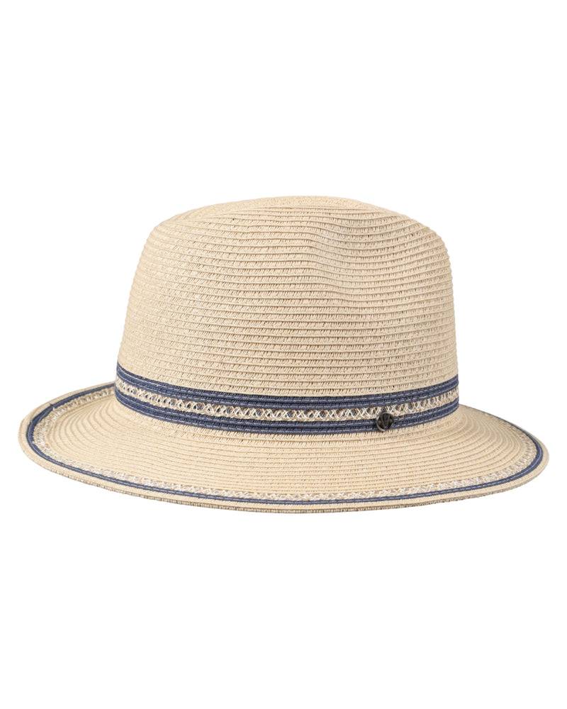Loevenich Fedora-Natur-Blau Kostenloser Versand international