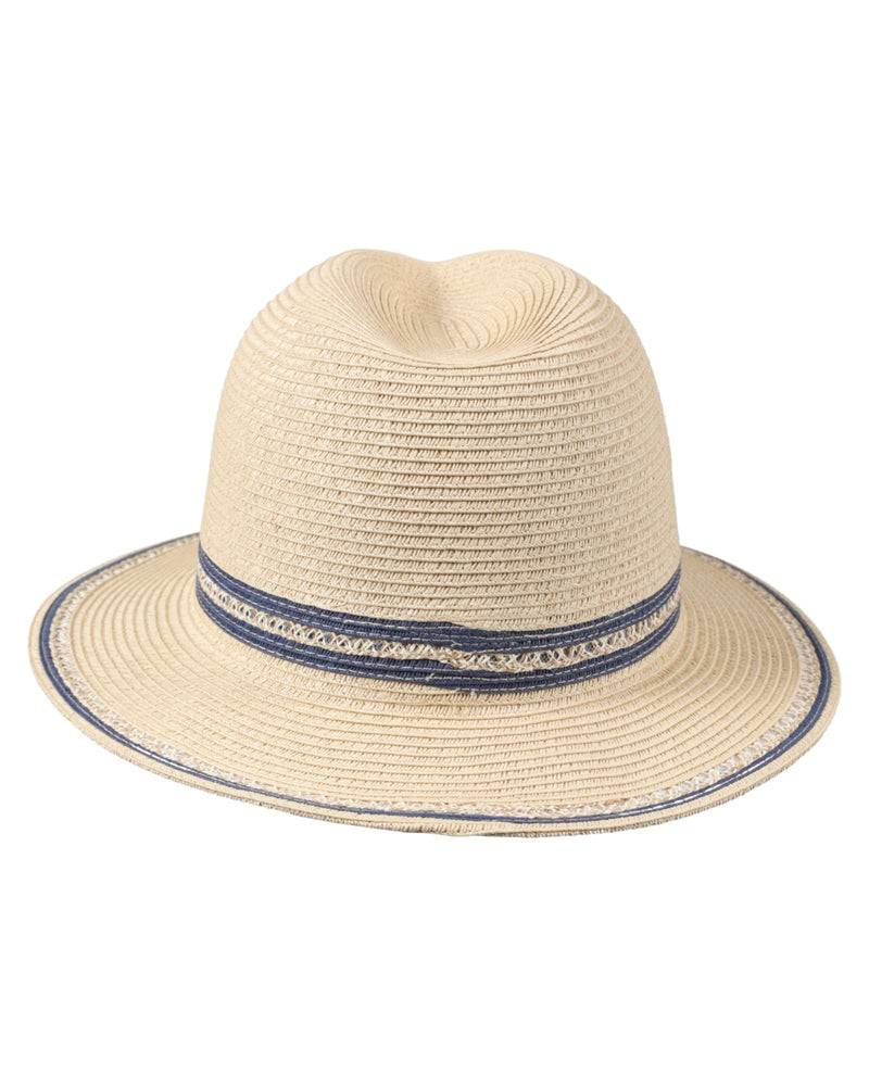 Loevenich Fedora-Natur-Blau Kostenloser Versand international