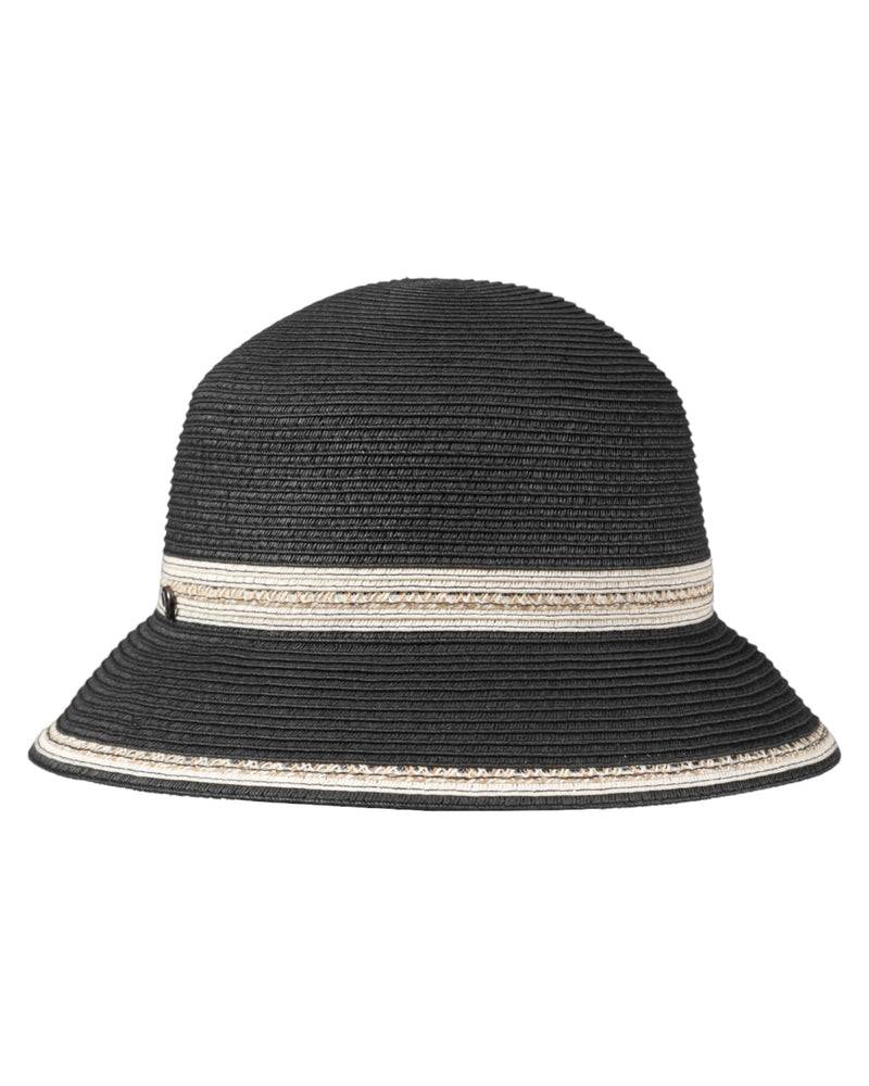 Loevenich kleiner Bucket Hut-schwarz-creme Speichern exportieren