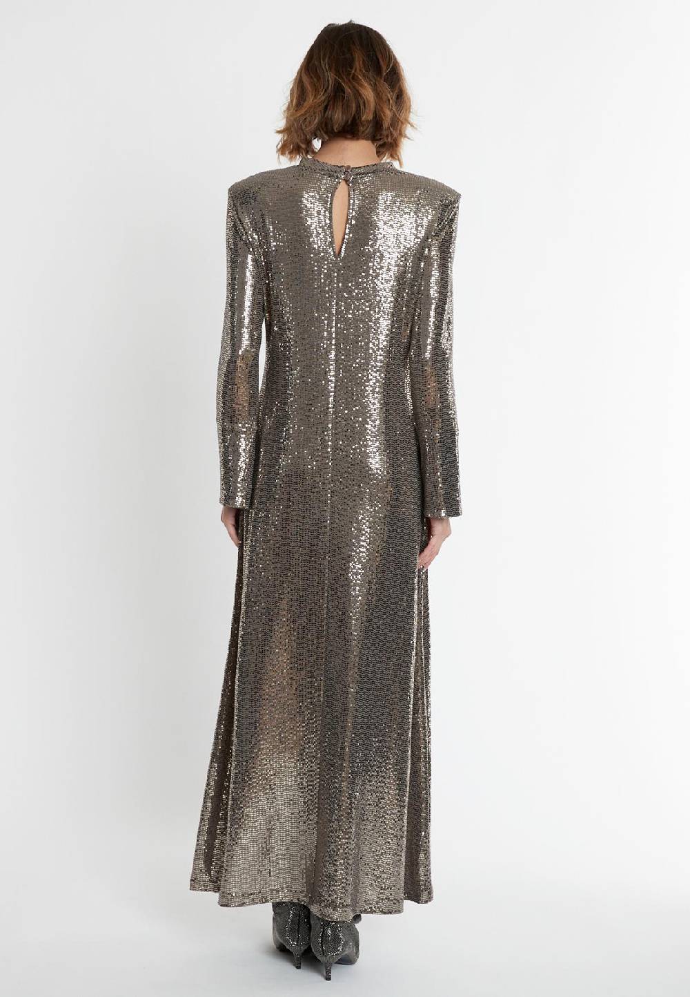 Ana Alcazar Pailletten Maxikleid Sagaty Auslauf