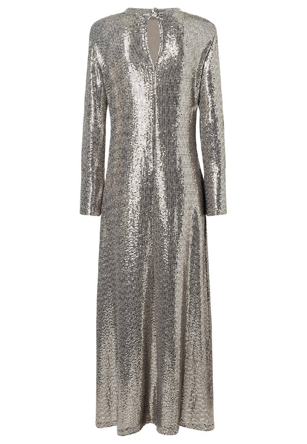Ana Alcazar Pailletten Maxikleid Sagaty Auslauf