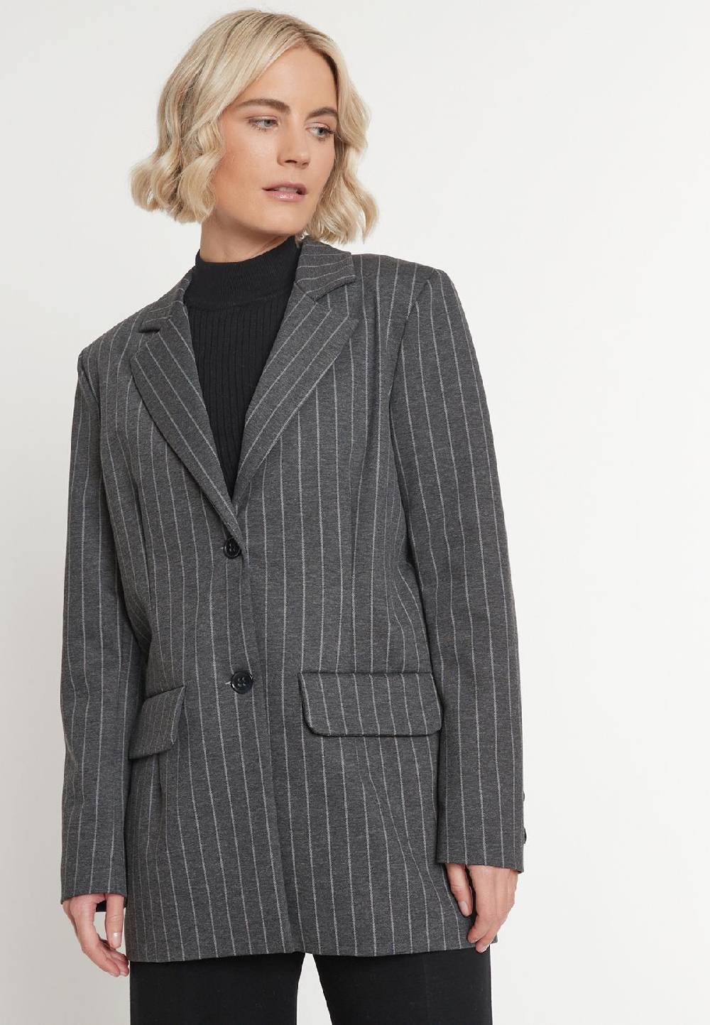 Ana Alcazar Nadelstreifen Blazer Mesea Blitzverkäufe