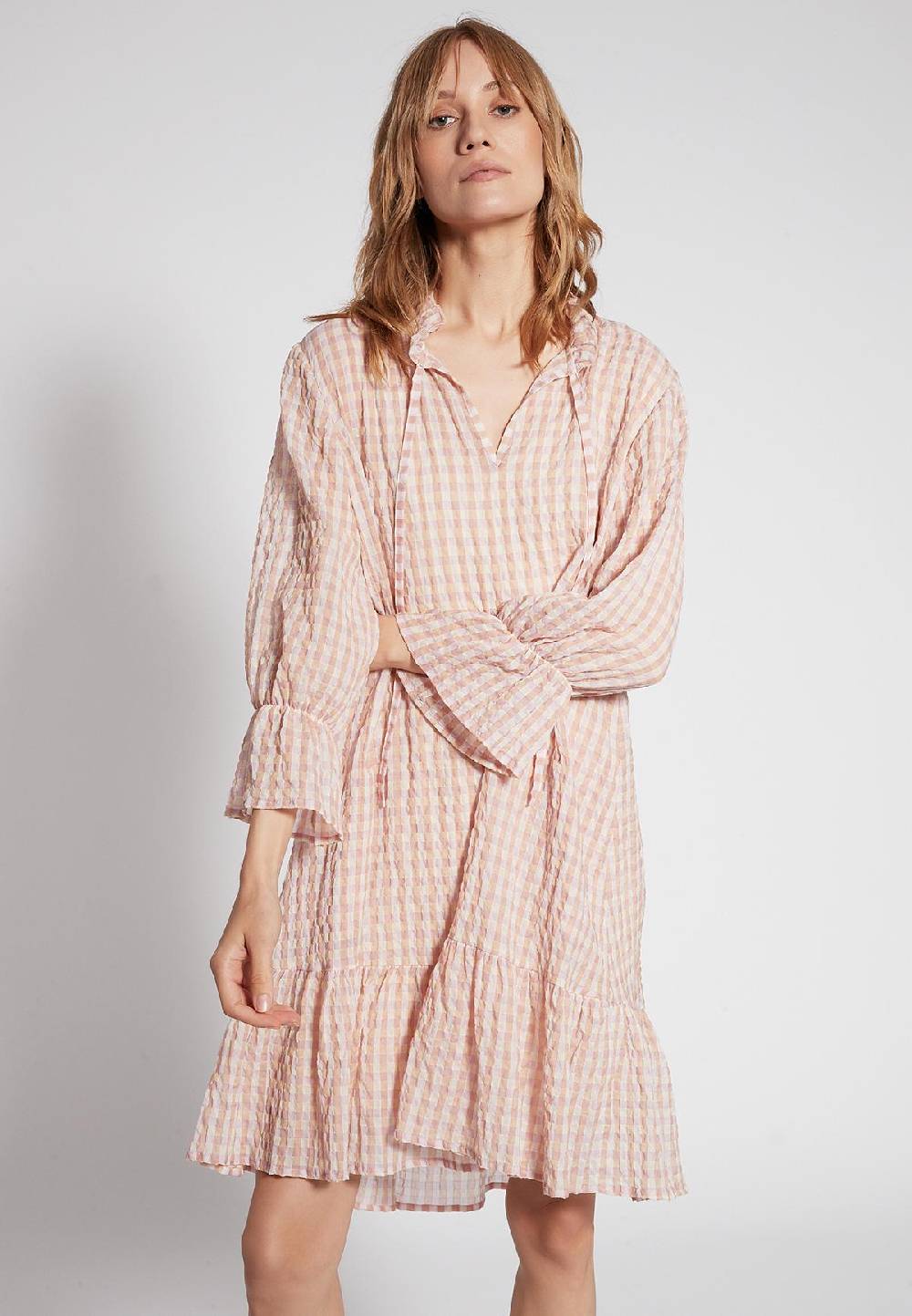 Ana Alcazar Rüschenkleid Fafone Neueste Stile