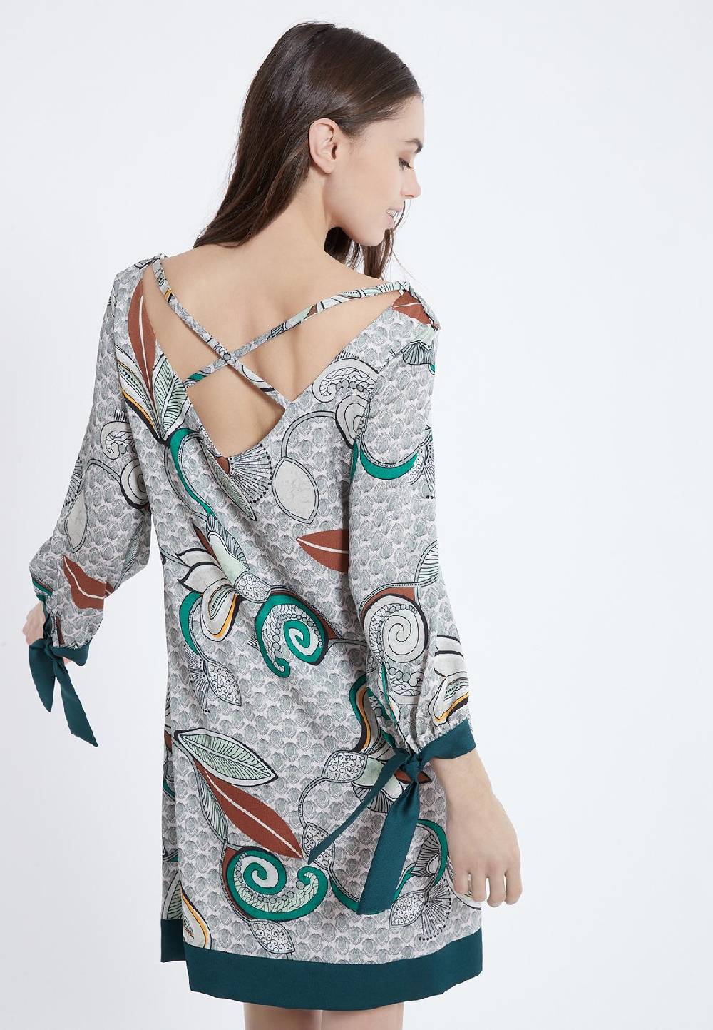 Ana Alcazar Ausschnitt Kleid Zesmy Zeitbegrenzte Promotion