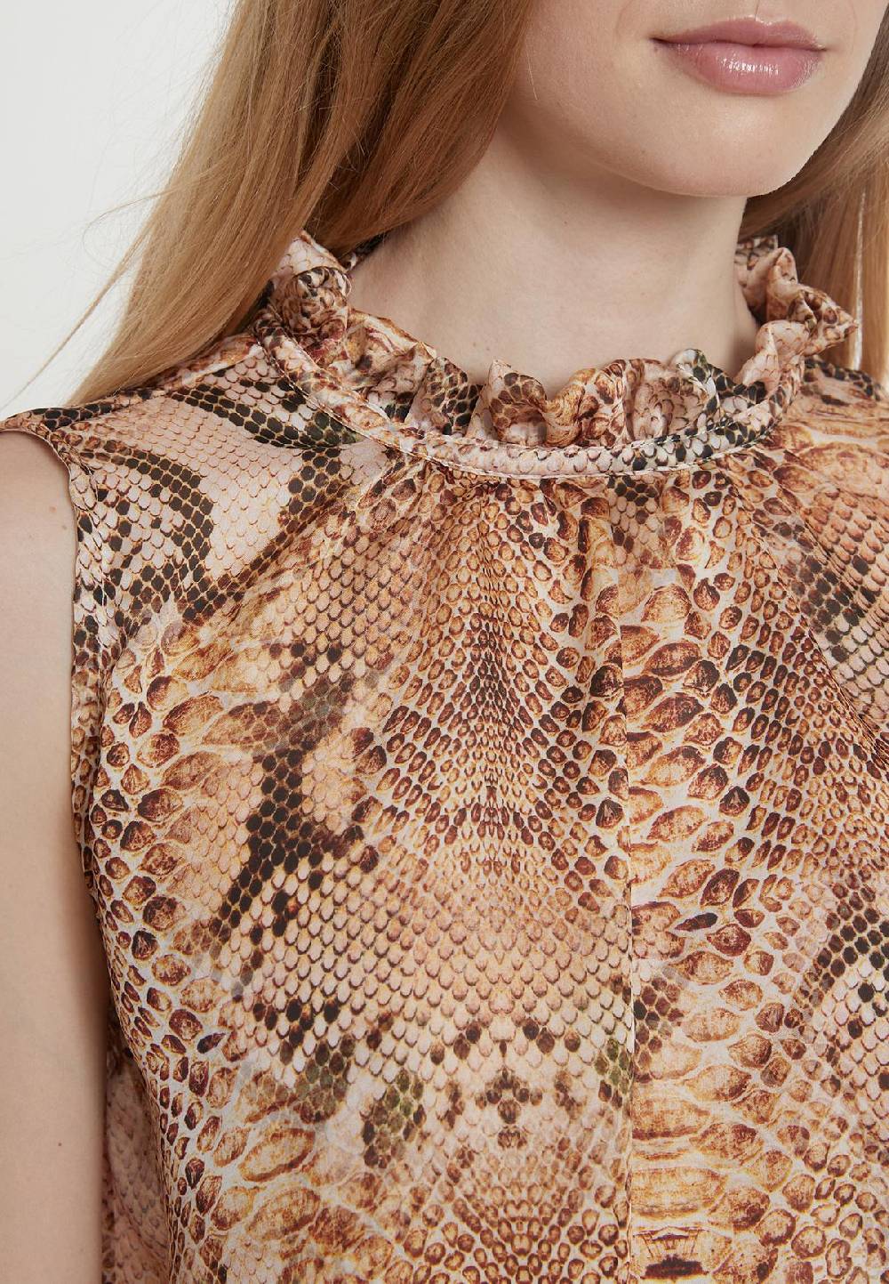 Ana Alcazar Chiffontop Pakosa Sonderangebot der Fabrik