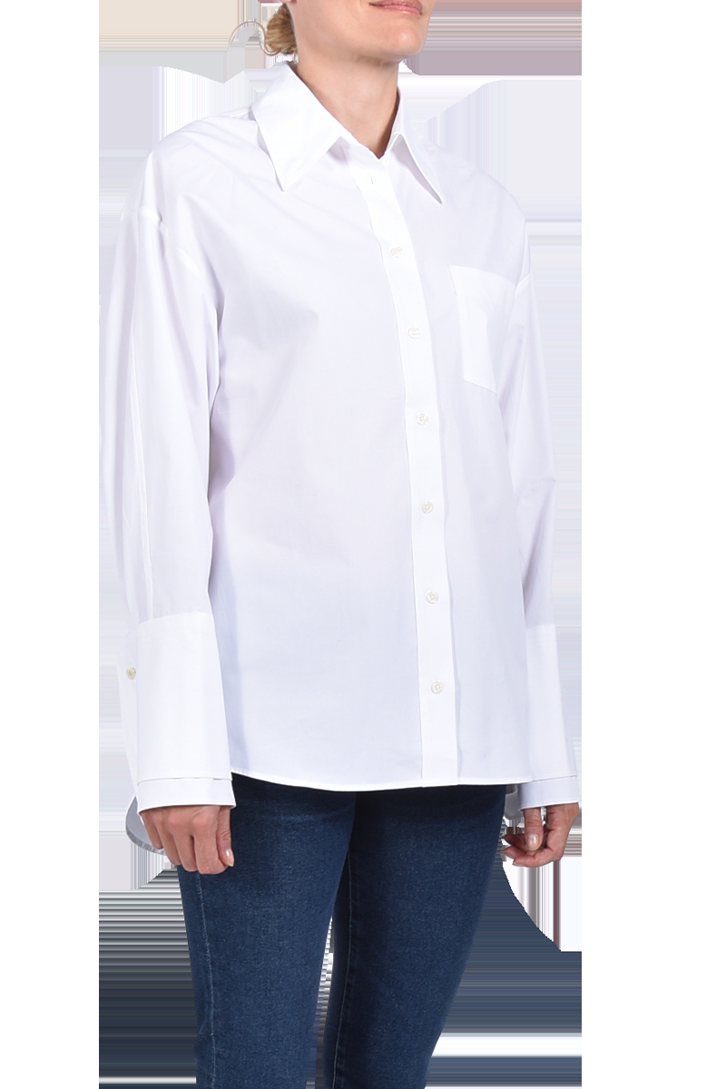 SOSUE Bluse "Malin" mit breiten Manschetten von SOSUE, weiß Riesige Rabatte