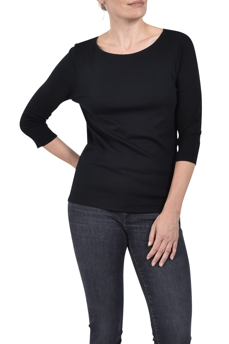EFIXELLE Baumwollshirt mit U-Boot-Ausschnitt von EFIXELLE Fabrikladen