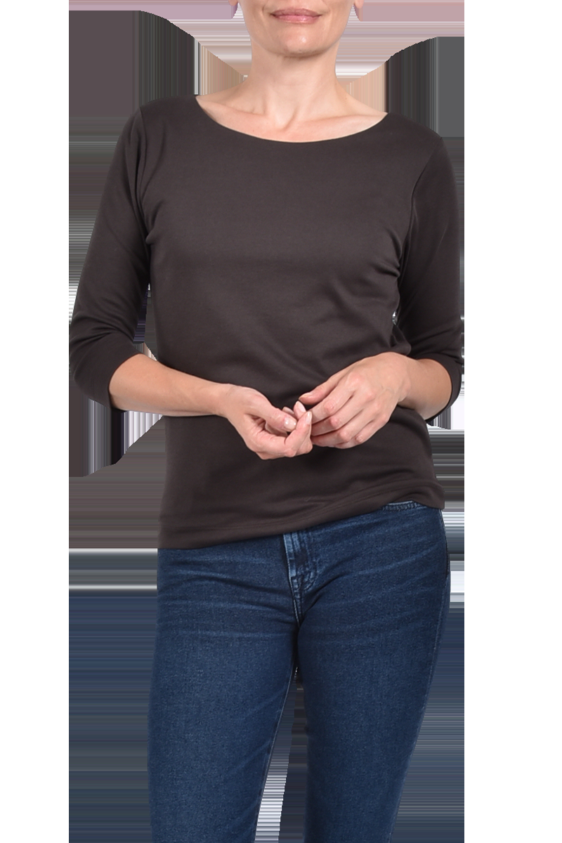 EFIXELLE Baumwollshirt mit U-Boot-Ausschnitt von EFIXELLE Speichern exportieren