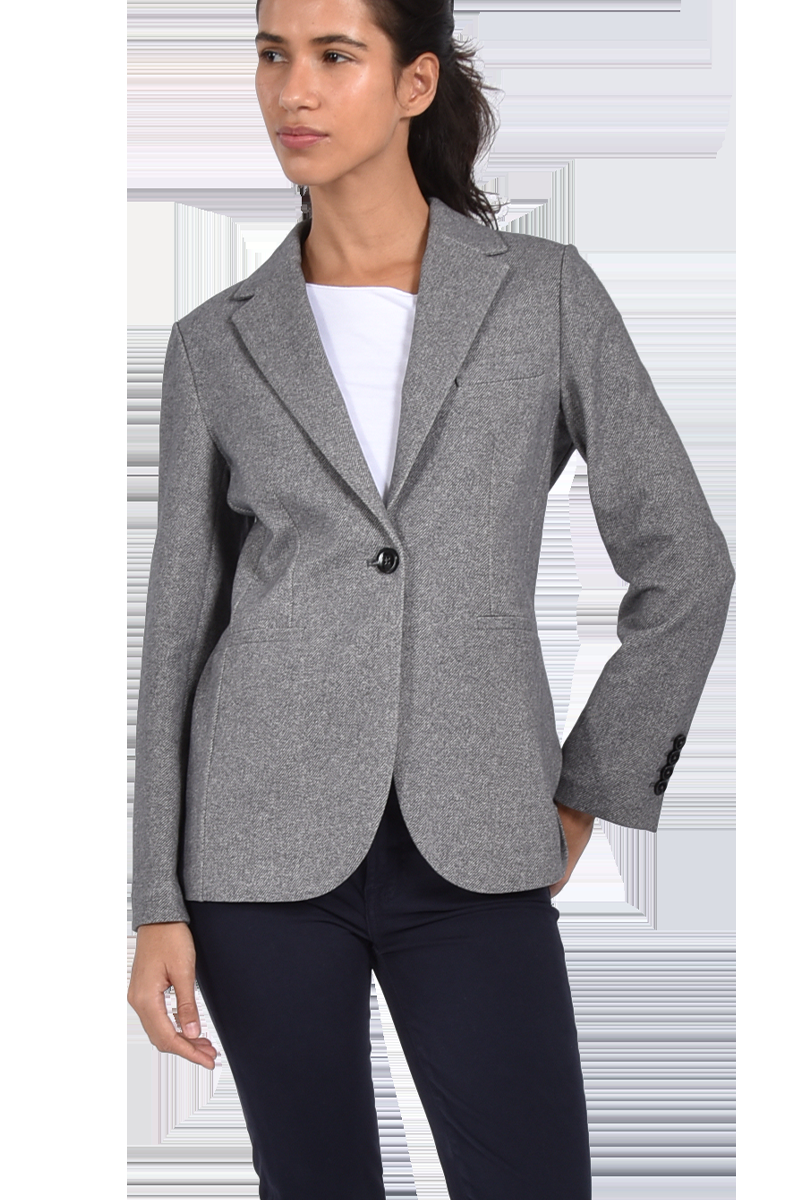 CIRCOLO Baumwollblazer mit Fischgräten-Muster von CIRCOLO Günstiger Verkauf