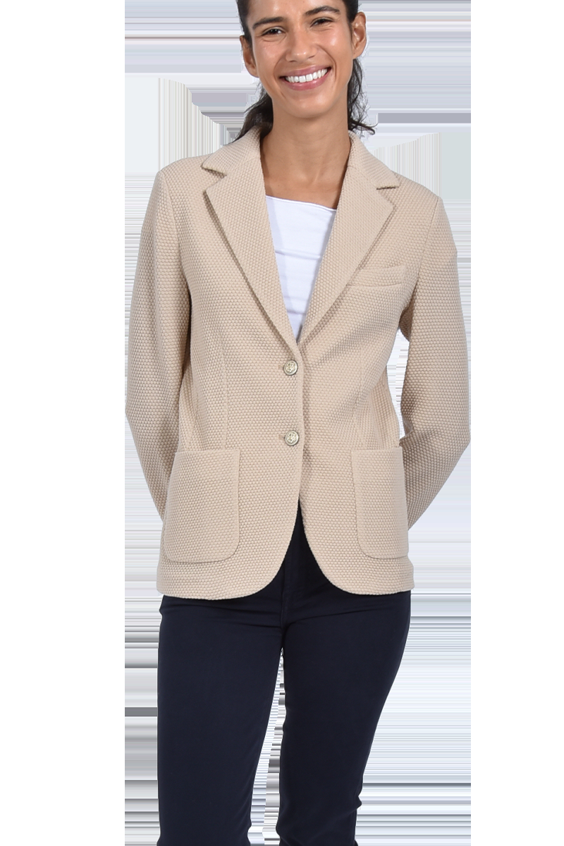 CIRCOLO Wollblazer mit Wabenmuster von CIRCOLO Fabrikverkauf
