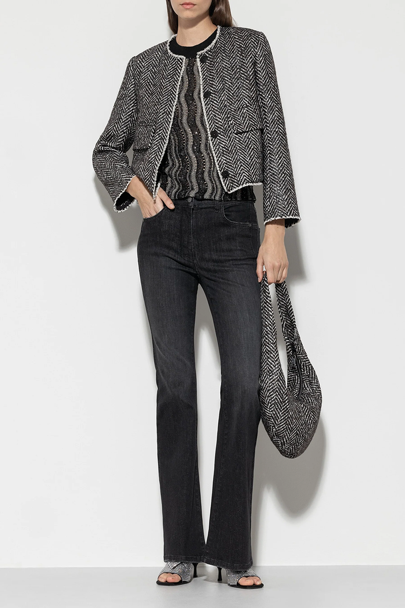 LUISA CERANO Skinny-Bootleg-Denim von Luisa Cerano