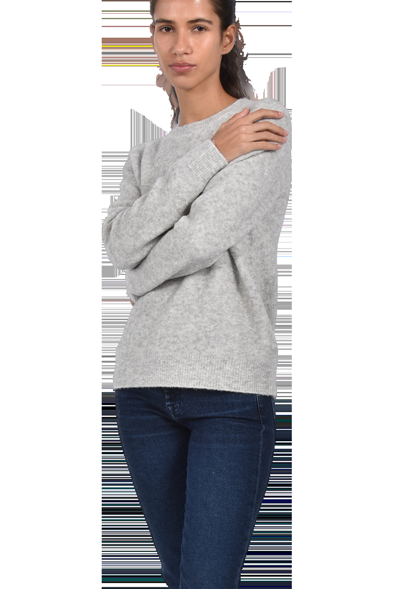 INSIEME Bouclé-Pullover mit Rundhalsausschnitt von INSIEME Exklusive Angebote