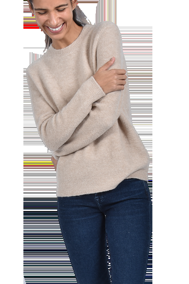 INSIEME Bouclé-Pullover mit Rundhalsausschnitt von INSIEME Blitzangebot