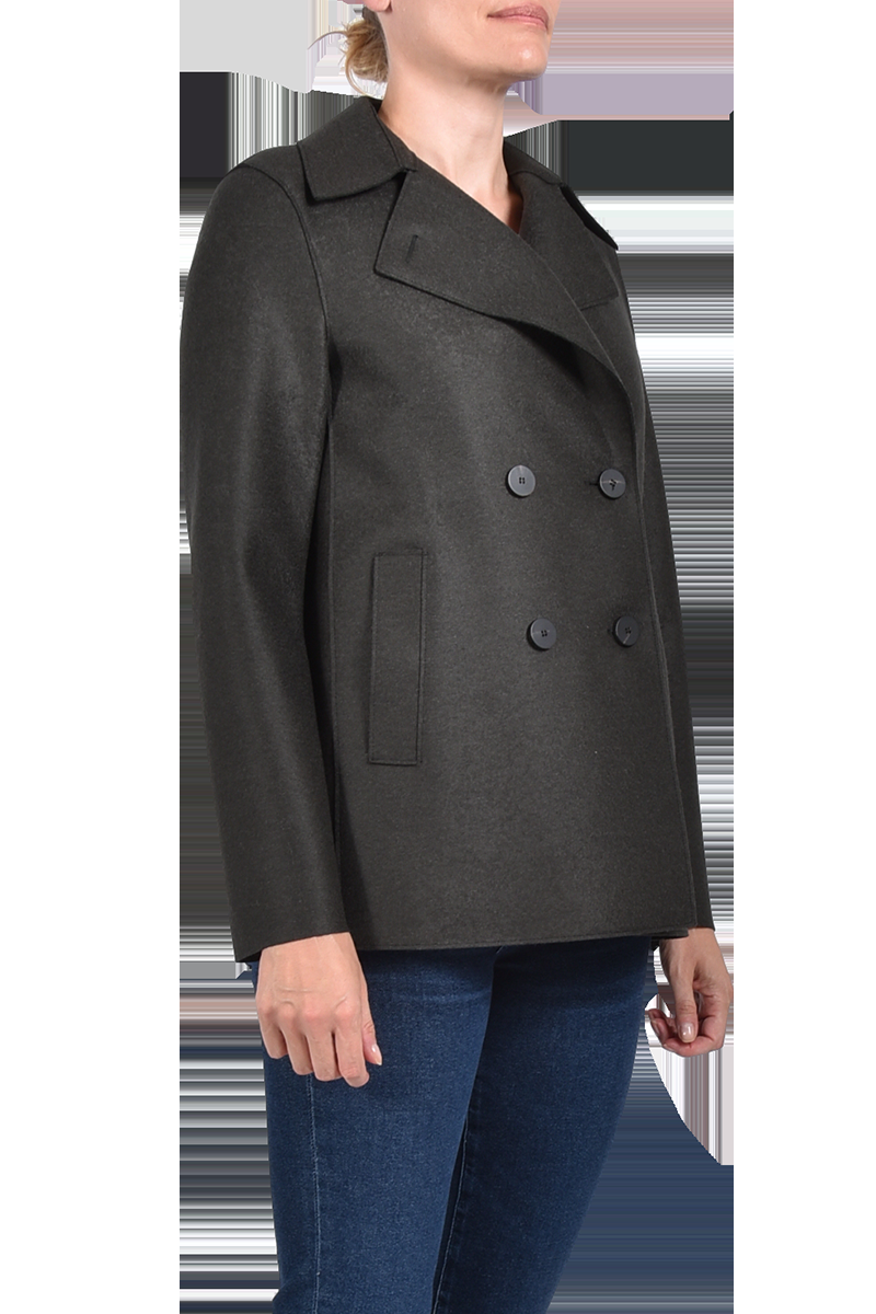 HARRIS WHARF Gewalkte Kabanjacke "A2211-MLK" von HARRIS WHARF VIP-Rabatte