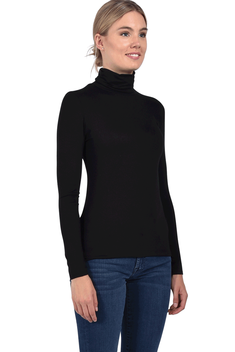 MAJESTIC Rollkragenshirt aus Viskose von MAJESTIC Fabrikladen