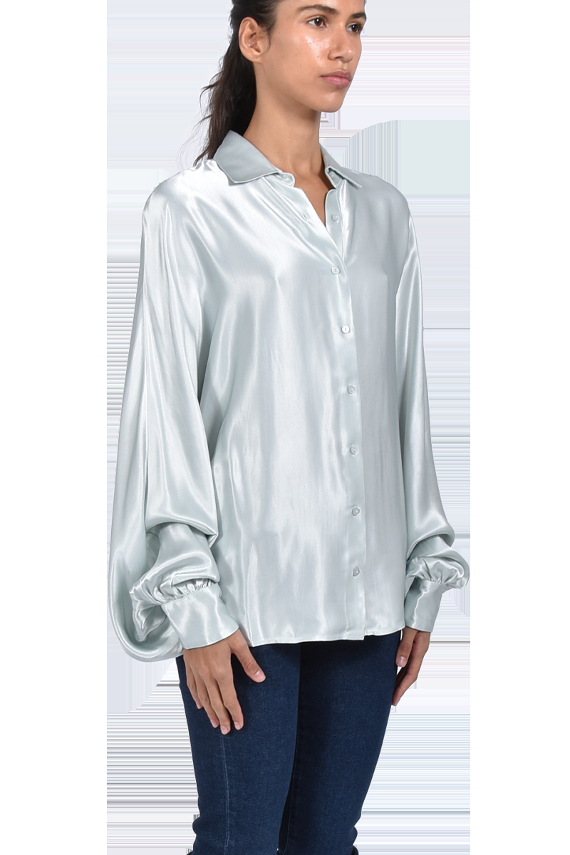 SOSUE Bluse "Antonia-Slim" glänzend mit Fledermausärmeln von SOSUE, Rabatt