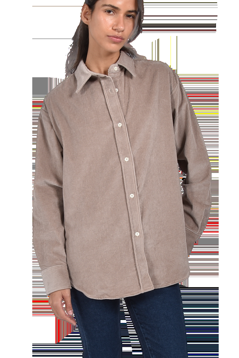 STEEN Oversized Cordhemd mit abgerundetem Saum Sonderangebote