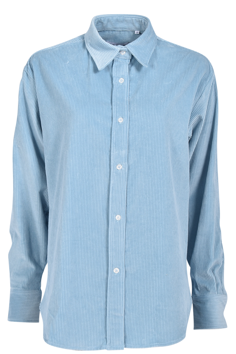 STEEN Oversized Cordhemd mit abgerundetem Saum