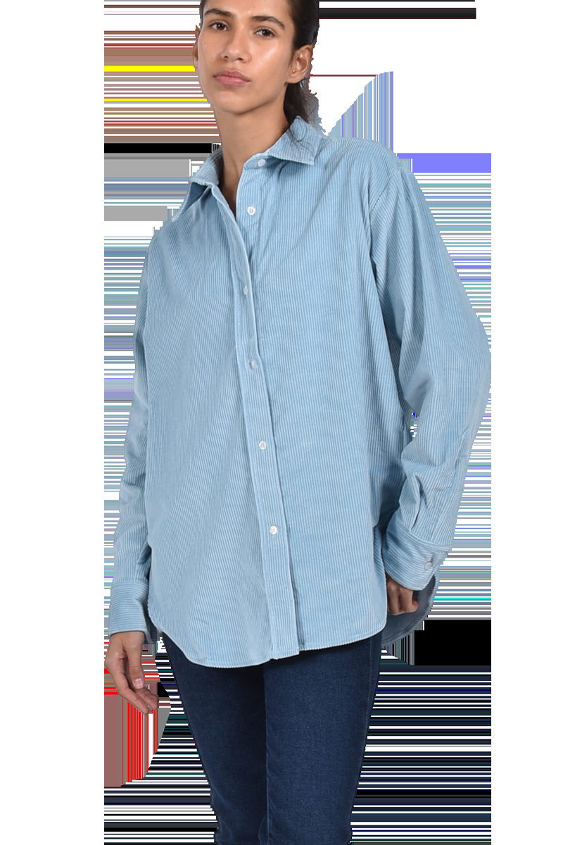 STEEN Oversized Cordhemd mit abgerundetem Saum Riesige Ersparnisse