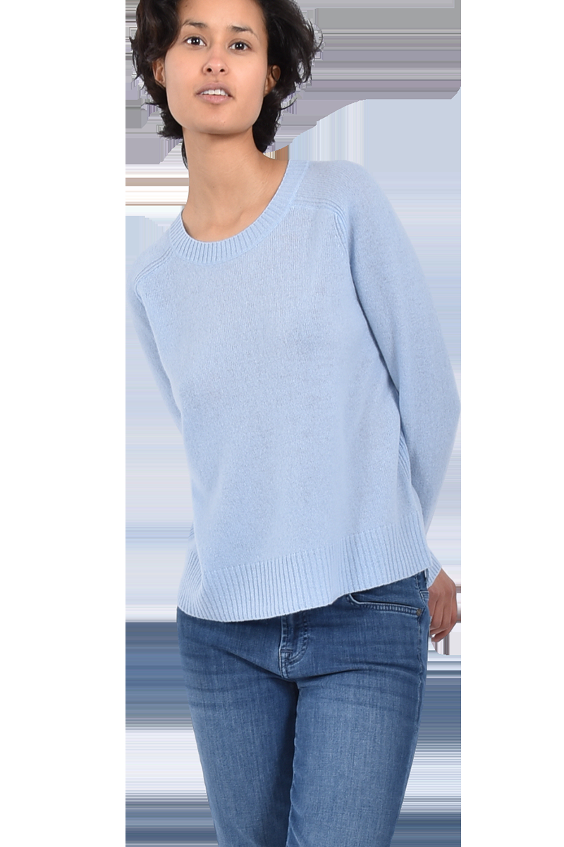 360° Sweater Cashmere-Pullover "Taylor" von 360° SWEATER | Bleu | M | 2100001568573 Wochenangebot