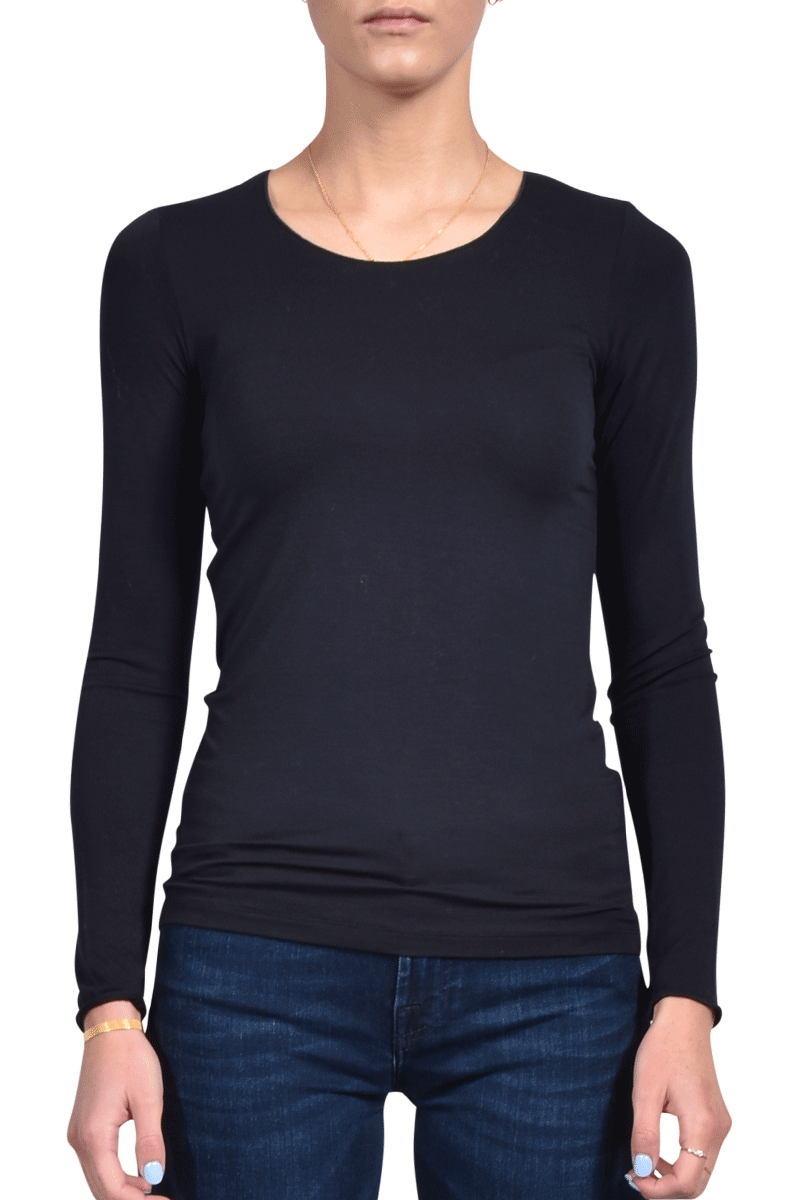 MAJESTIC Rundhalsshirt aus Viskose von MAJESTIC Letzter Tag