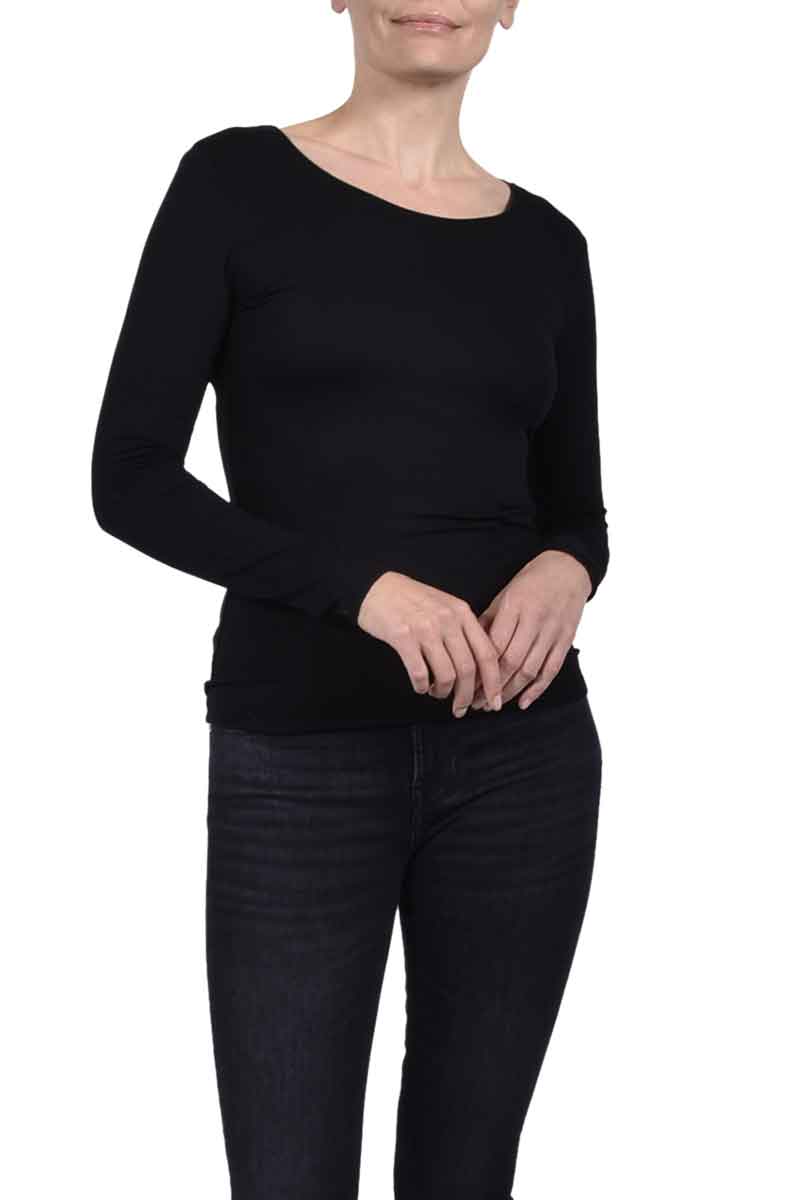 MAJESTIC Rundhalsshirt aus Viskose von MAJESTIC Zeitbegrenzte Promotion