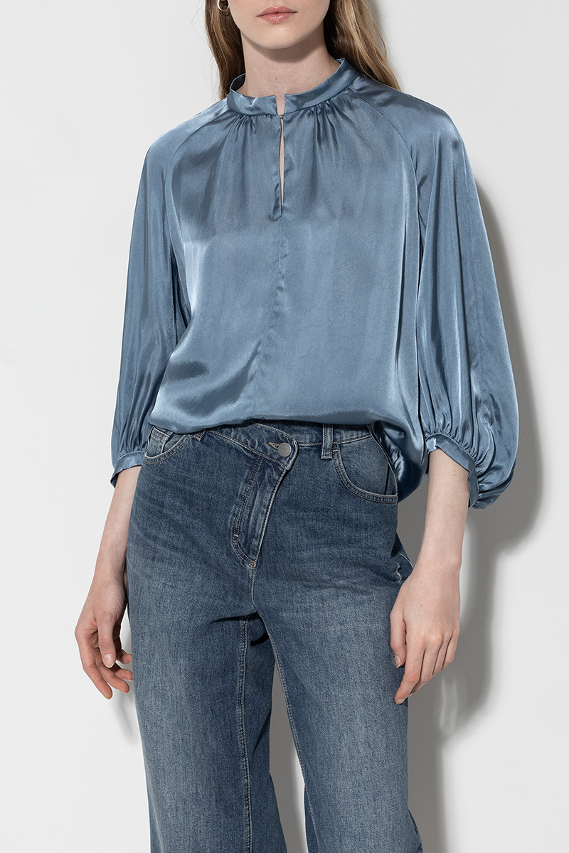LUISA CERANO Stehkragenbluse mit 3/4-Arm von LUISA CERANO Riesige Rabatte