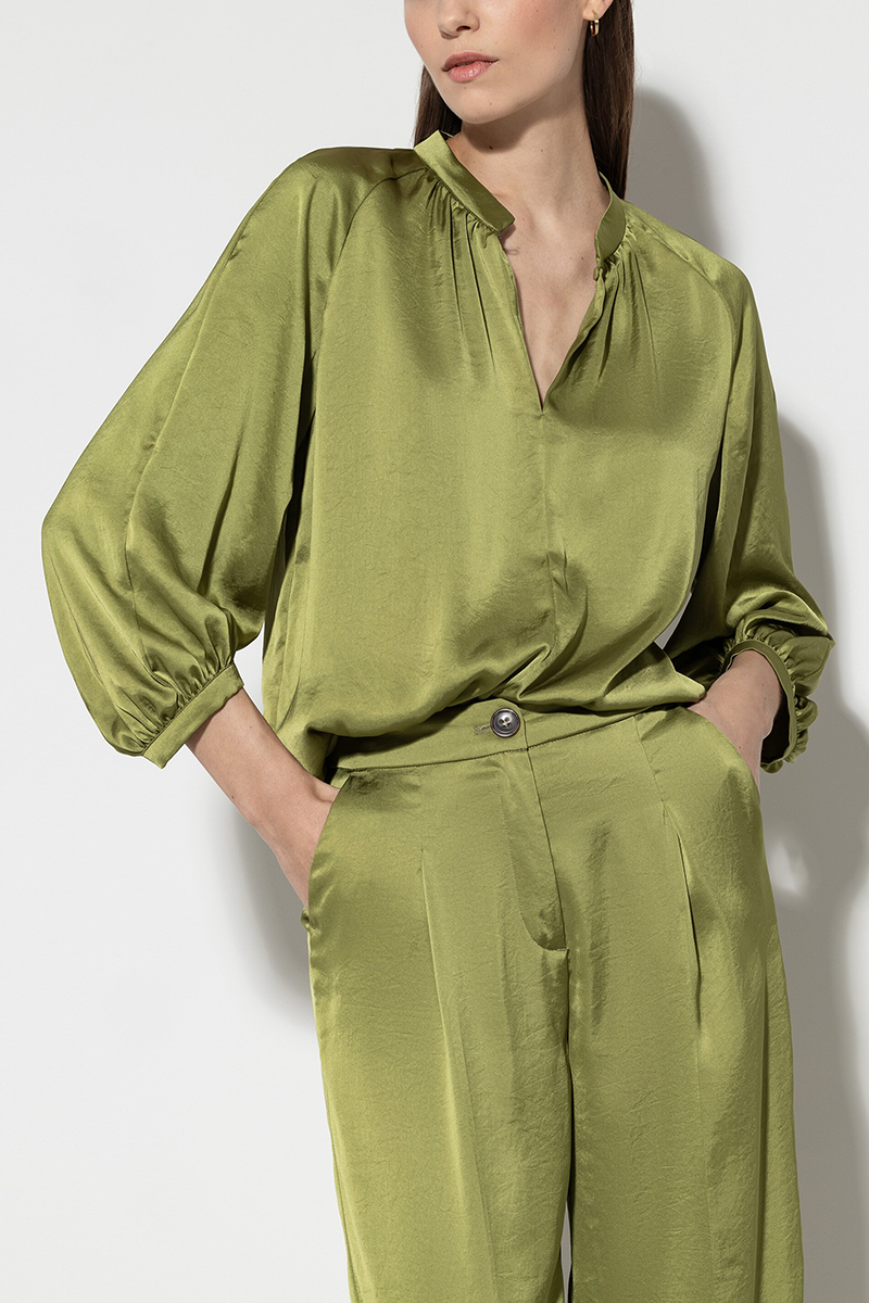 LUISA CERANO Stehkragenbluse mit 3/4-Arm von LUISA CERANO 50% Rabatt mit kostenlosem Versand
