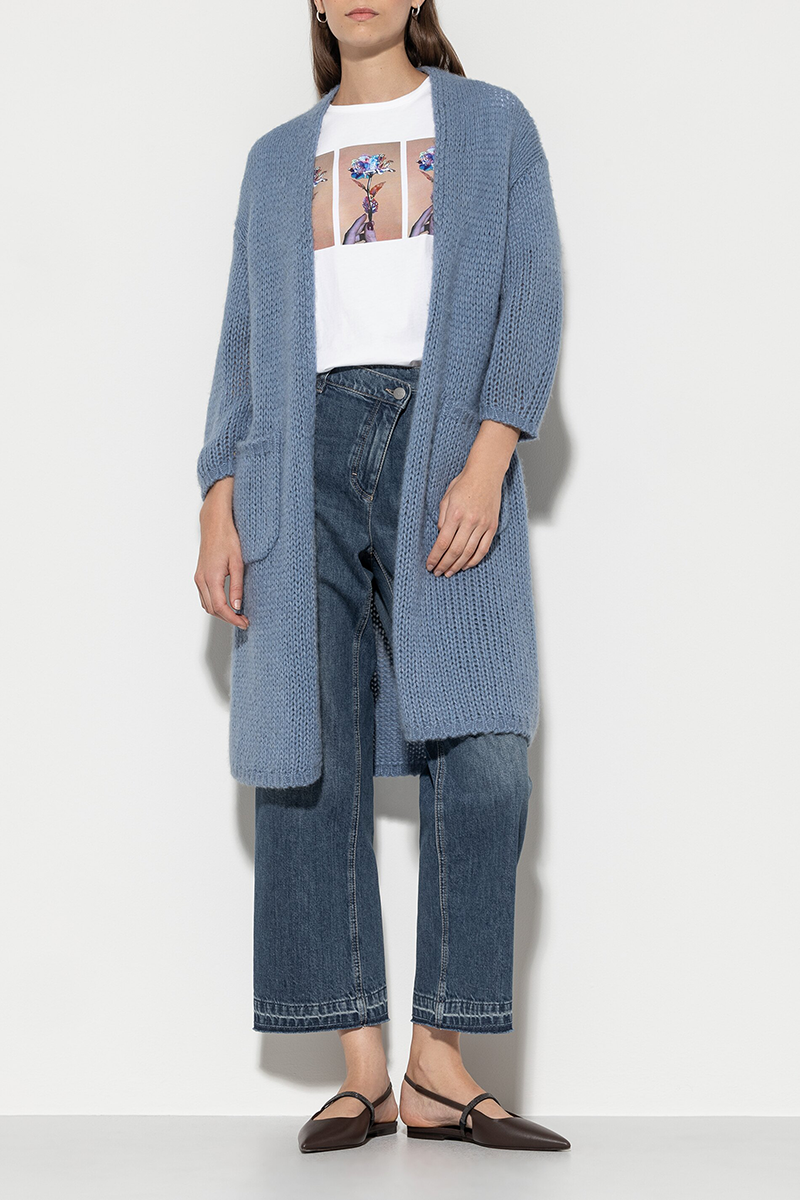 LUISA CERANO Longcardigan aus Alpaka-Mix von LUISA CERANO Clearance-Verkauf