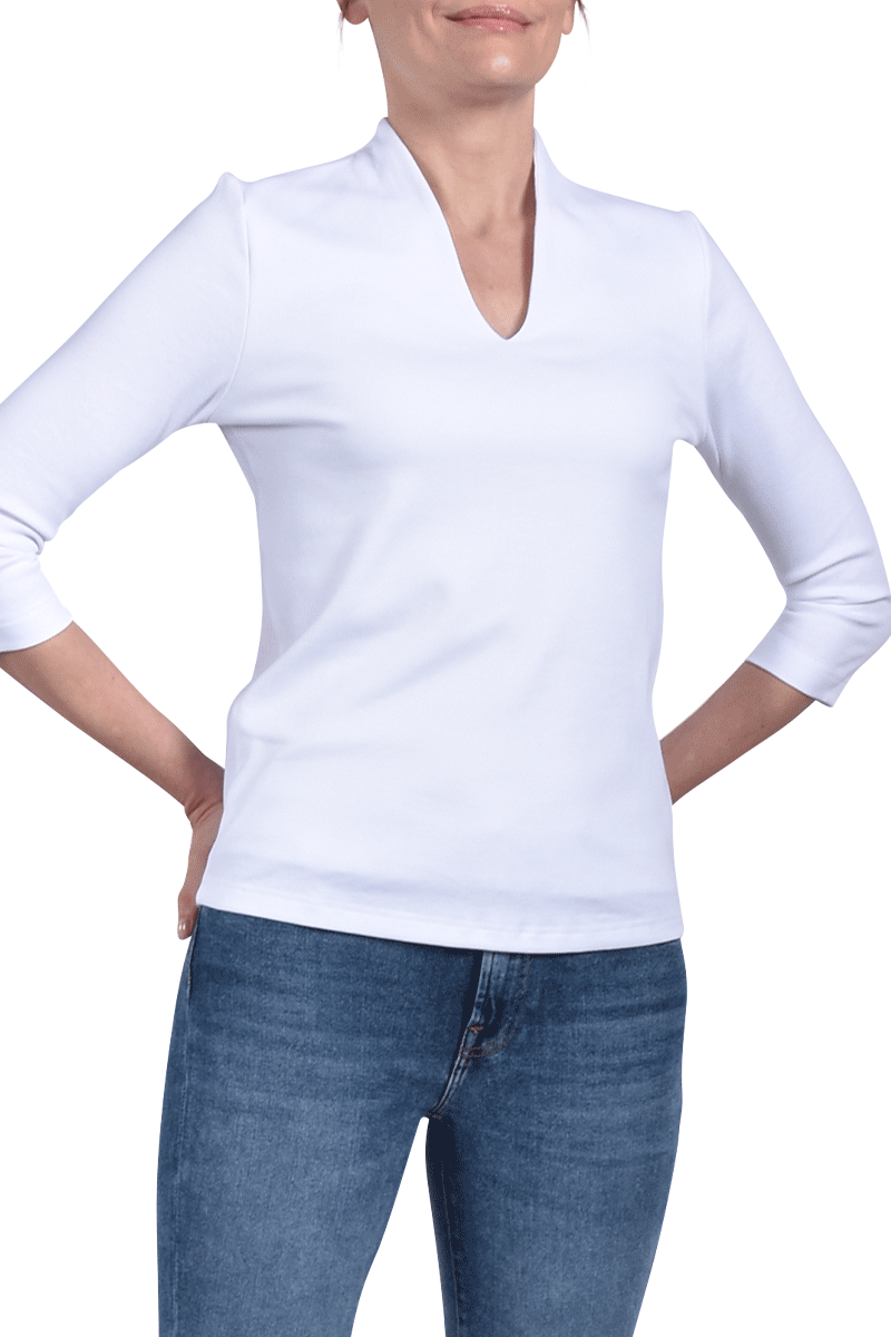 EFIXELLE Kelchkragenshirt aus Baumwolle von EFIXELLE Fabrikverkauf
