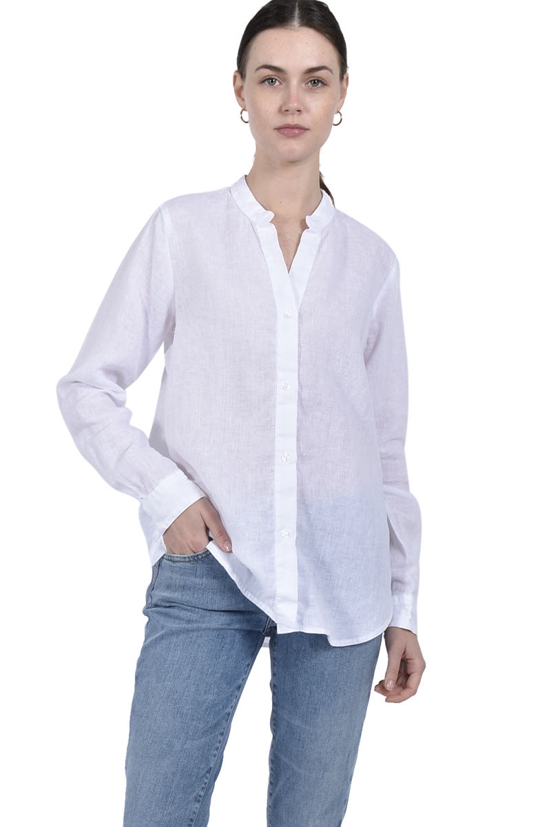 INSIEME Oversized Leinenhemd mit Stehkragen von INSIEME Meist gekauft