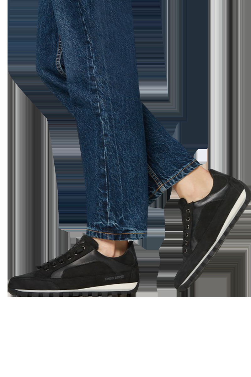 Candice Cooper Sneaker aus Leder und Velourleder "Runlo" von CANDICE COOPER Bis zu 60% Rabatt