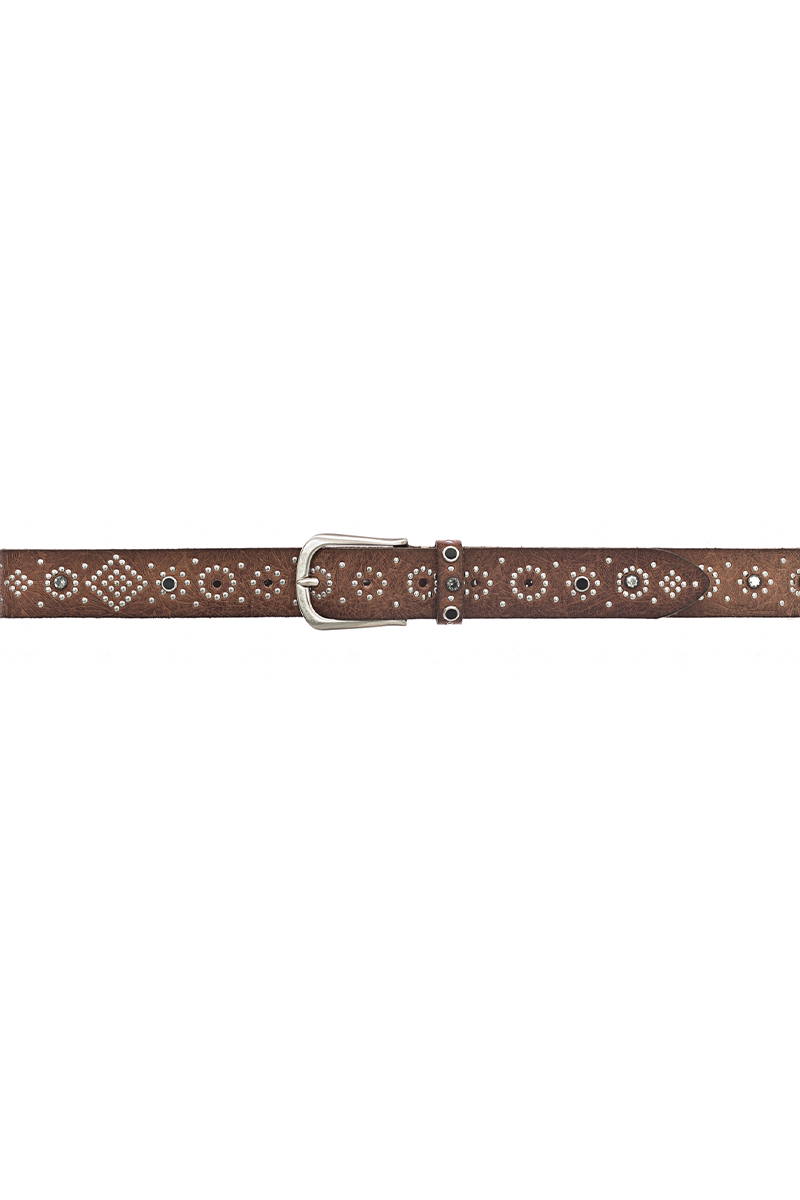 B.BELTS Gürtel mit silbernen Nieten "MEA" von B.BELT 50% Rabatt für begrenzte Zeit