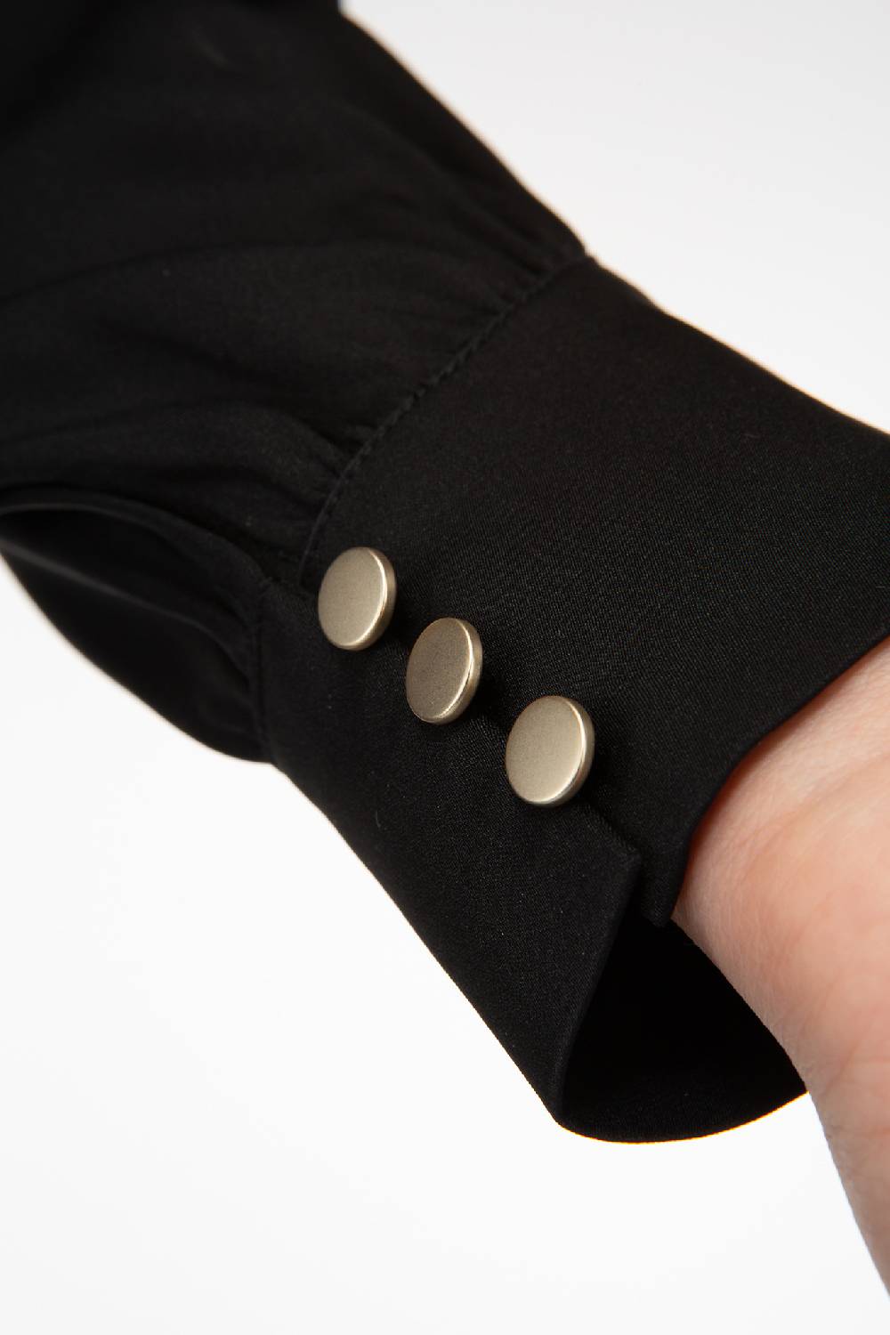 IVI GmbH SOLID SILK Seidenbluse mit Cut-Out Detail schwarz Neuheiten