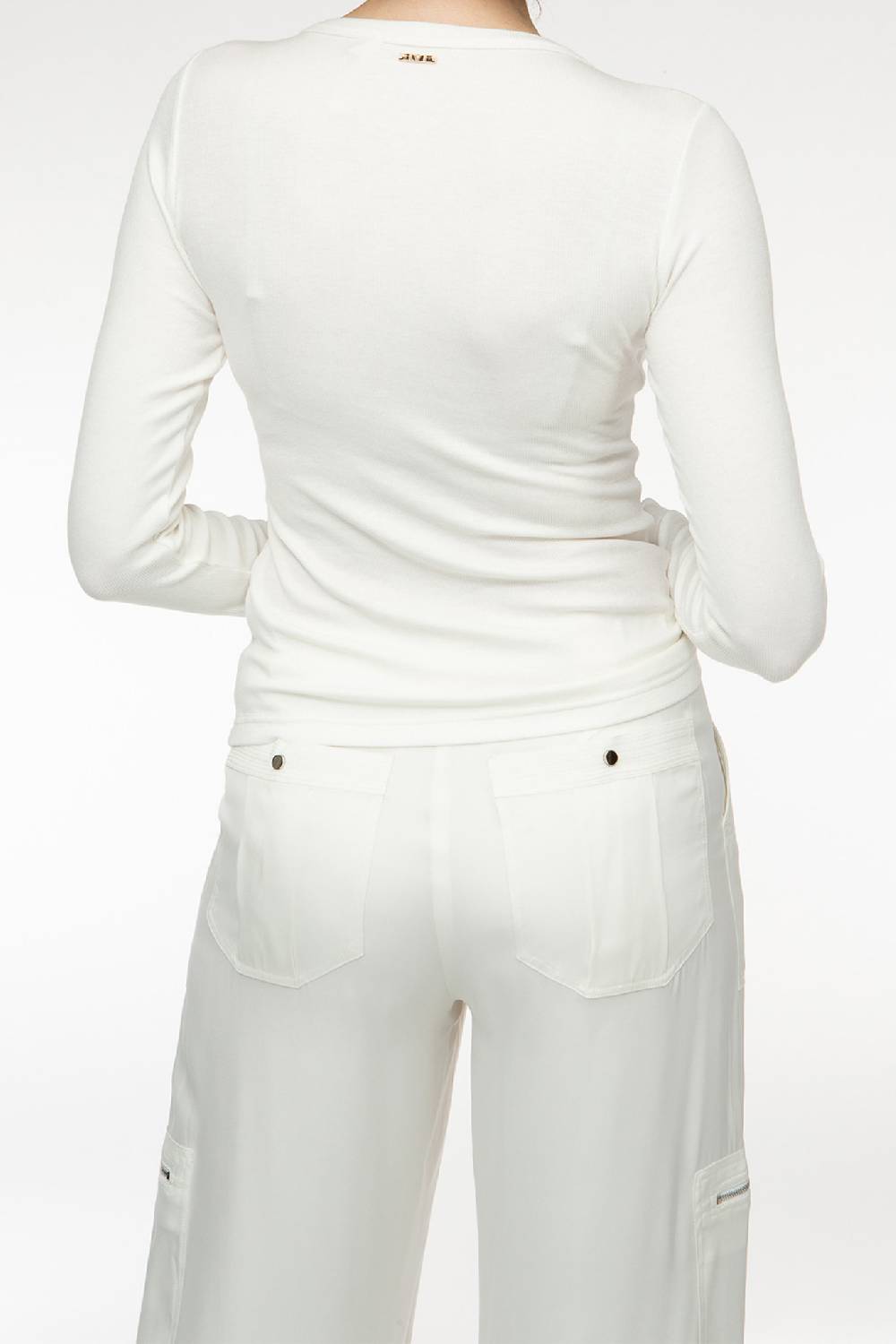 IVI GmbH ESSENTIAL Langarmshirt mit hohem Rundhalsausschnitt weiß Kauf eins, bekomm eins gratis