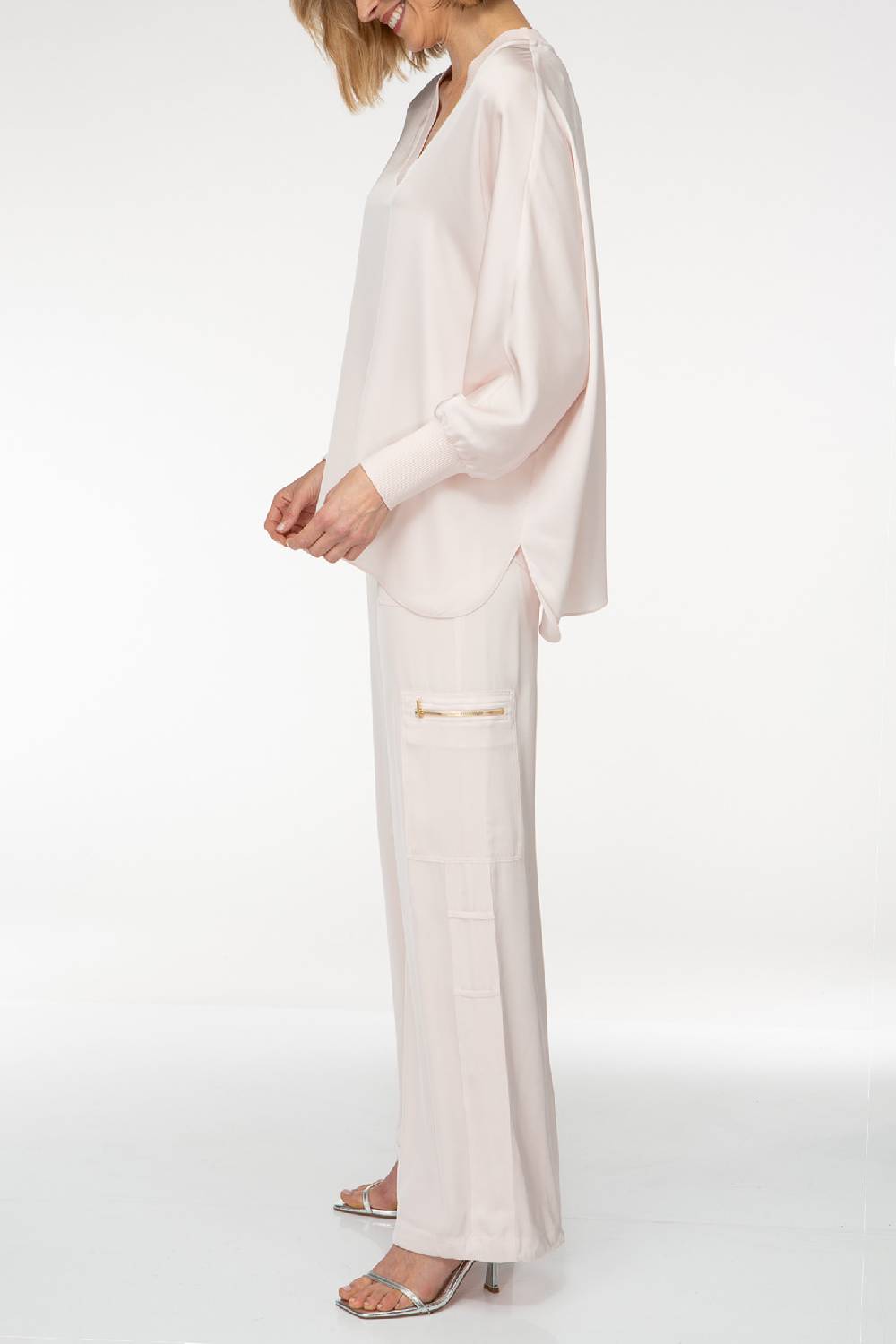IVI GmbH SOLID SILK Tunika rosé Neueste Stile