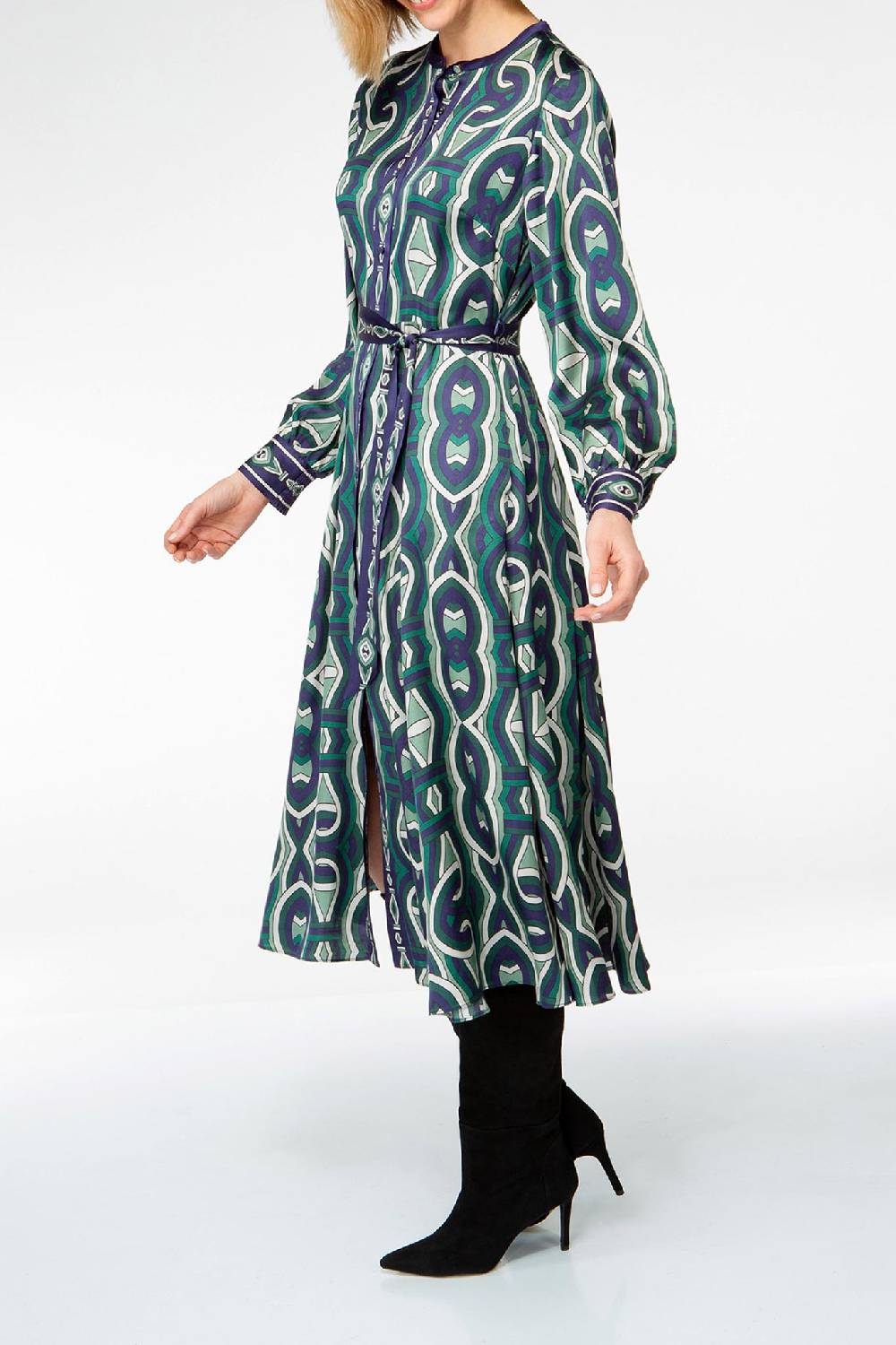IVI GmbH GRACE Midi Kleid mit Print grün Bis zu 50% Rabatt