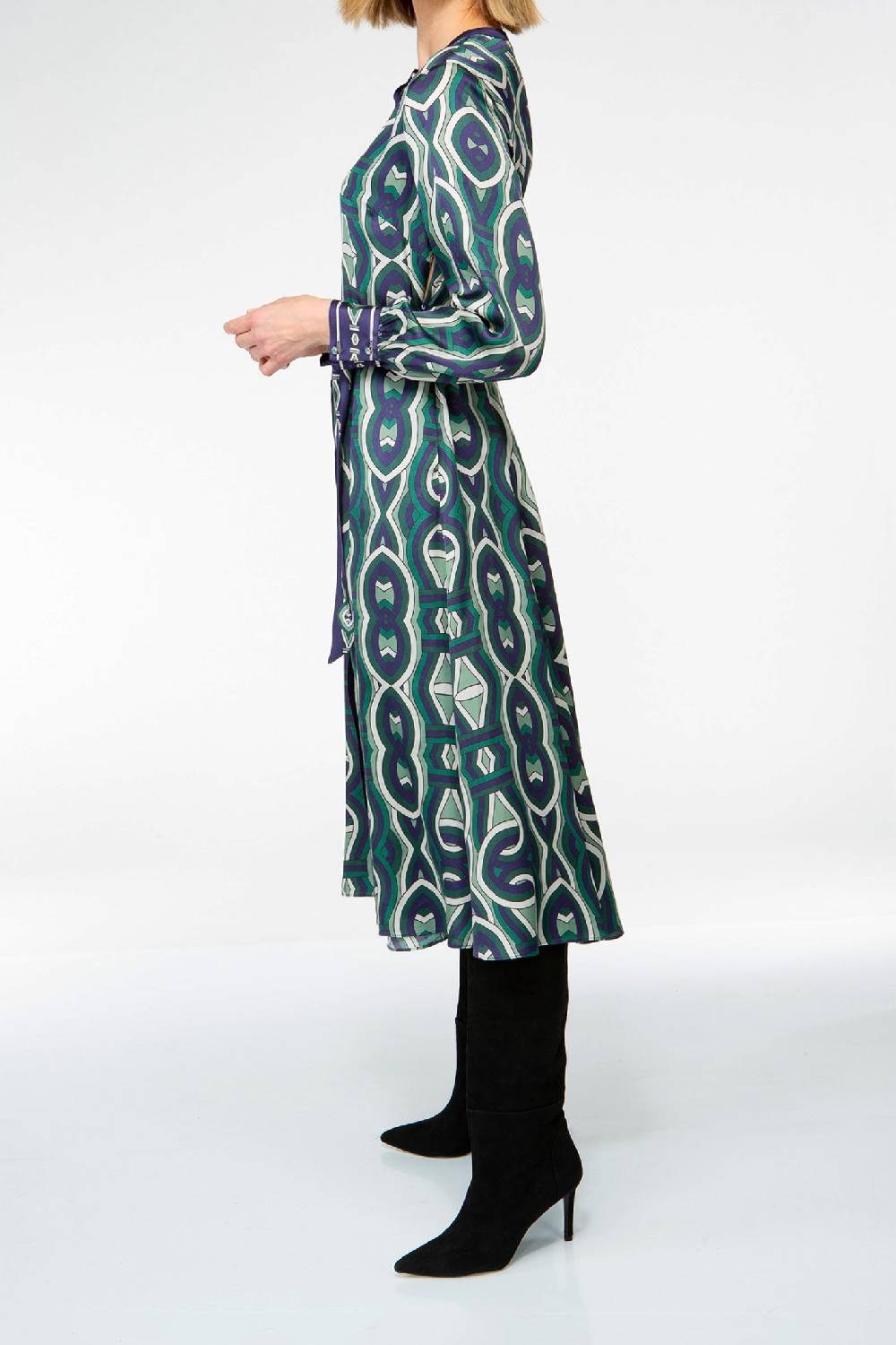 IVI GmbH GRACE Midi Kleid mit Print grün Bis zu 50% Rabatt