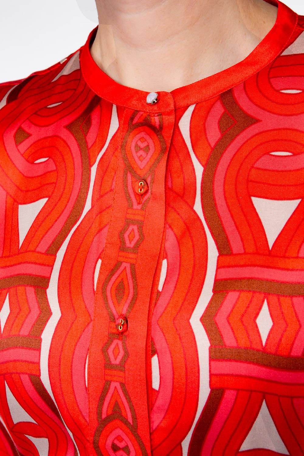 IVI GmbH GRACE Midi Kleid mit Print rot Bis zu 65% Rabatt