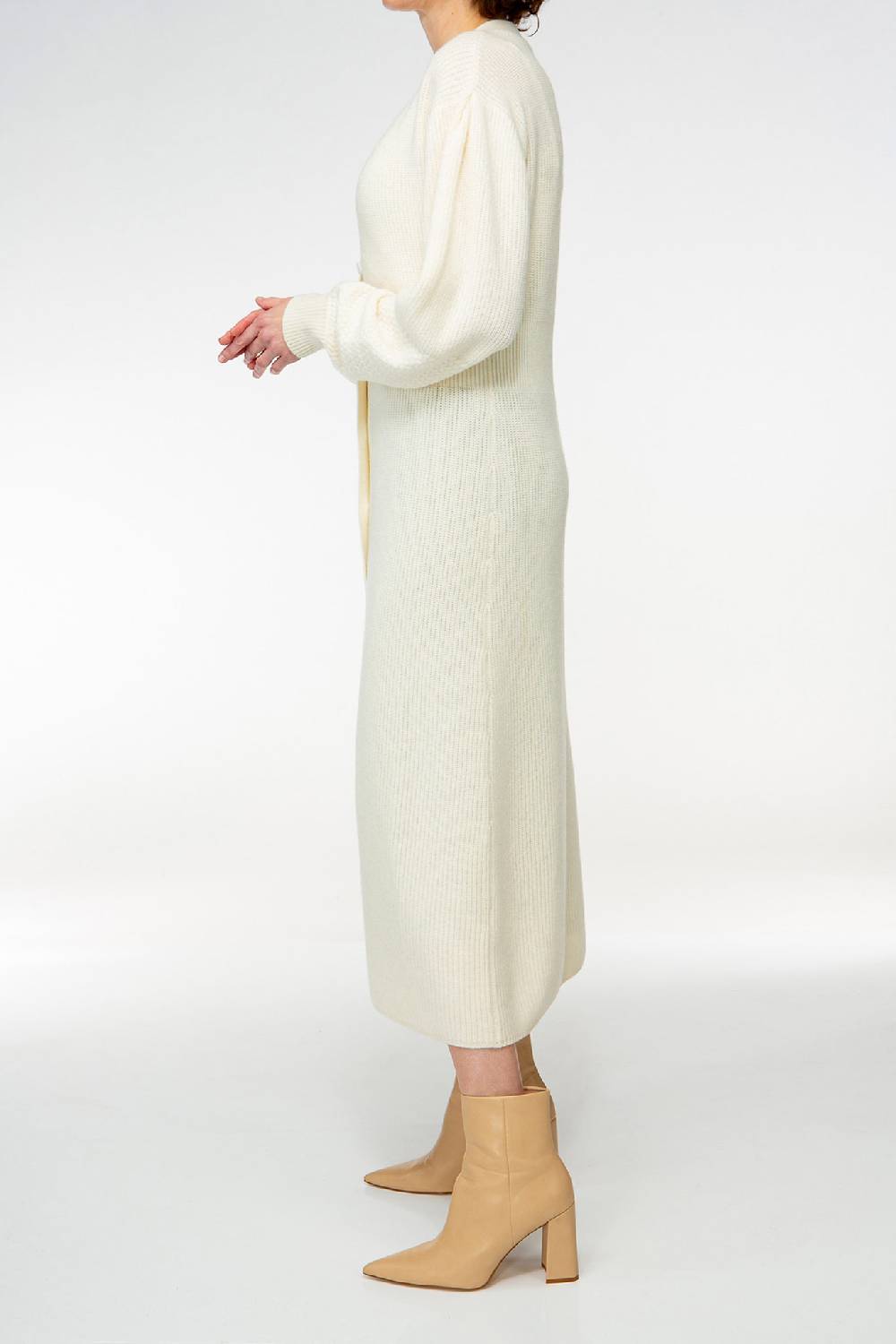 IVI GmbH SOLID KNIT Kleid im Struktur-Mix weiß Discount Store für neue Produkte