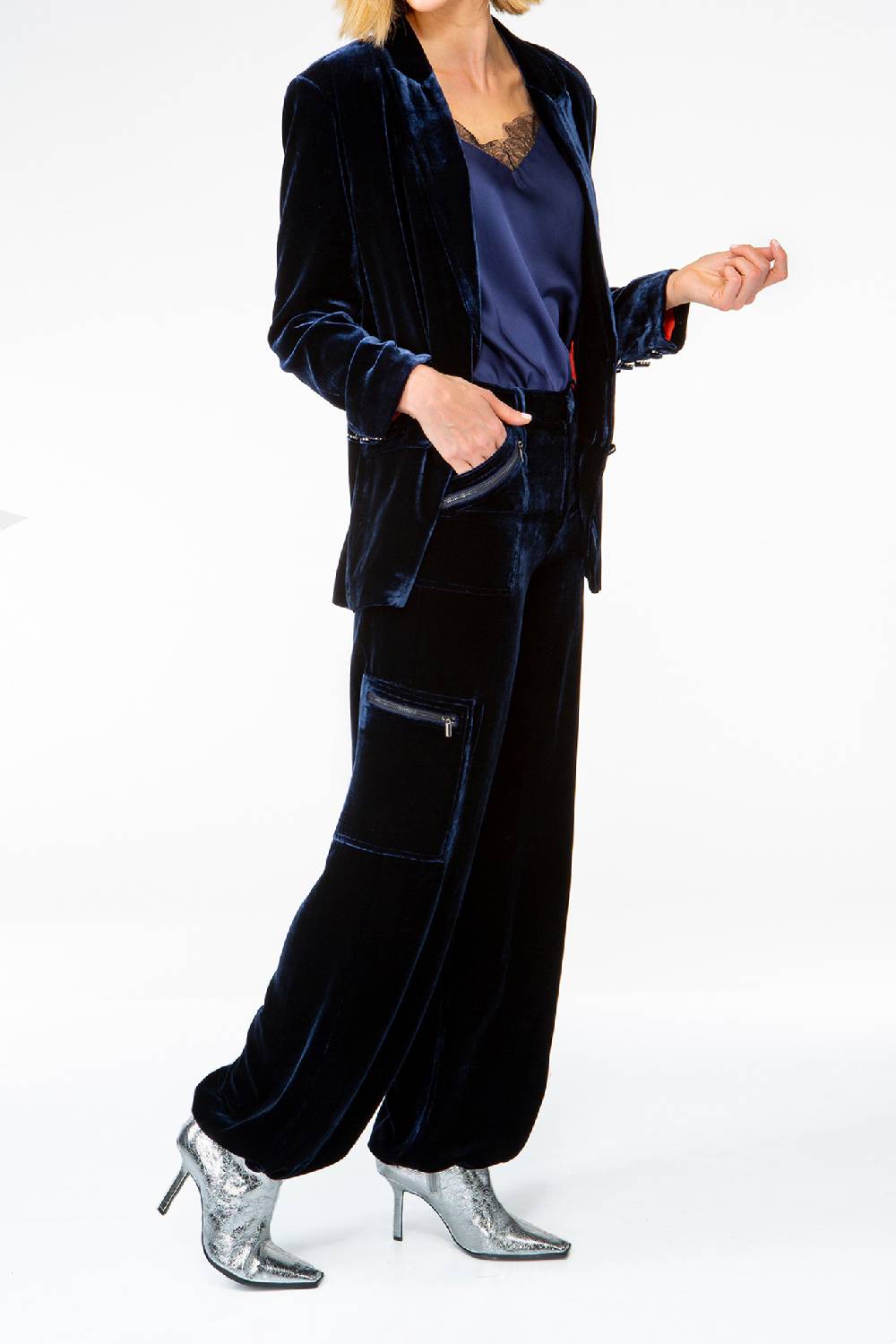 IVI GmbH VELVET Blazer aus Seidensamt navy Hotsell