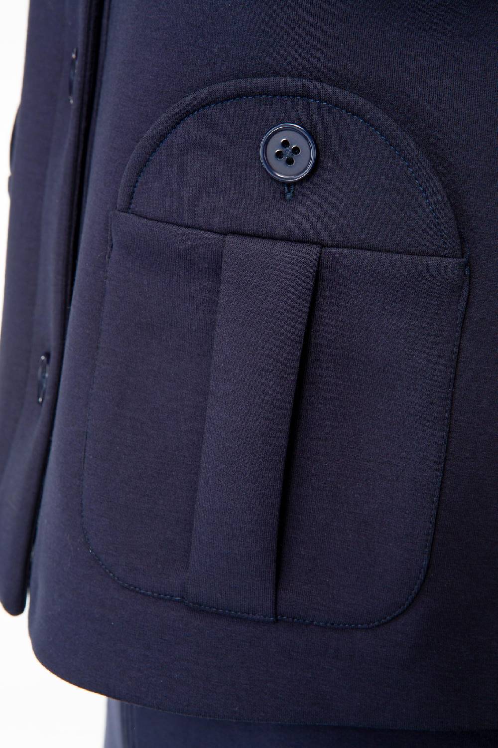 IVI GmbH SOLID JERSEY Kurze Jacke im Boxy Fit navy Schlussverkauf