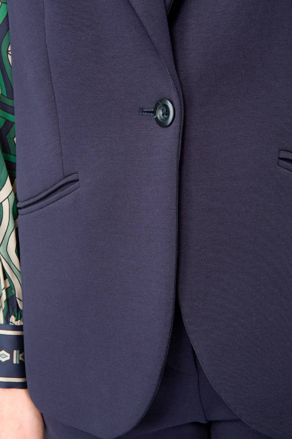 IVI GmbH SOLID JERSEY Weste mit Reverskragen navy Fabrikverkauf