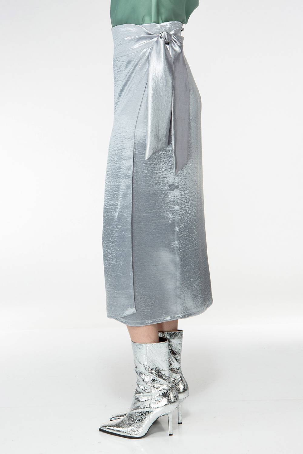 IVI GmbH METALLIC Wickelrock silber Limitierter Zeitrabatt